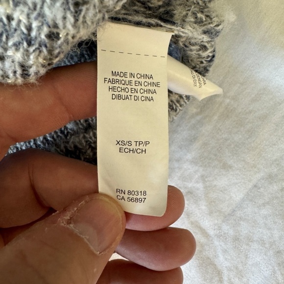 Lucky Brand Wool Blend Multicolor Metallic Short Sleeve Open Cardigan Size XS/S - Picture 10 of 14